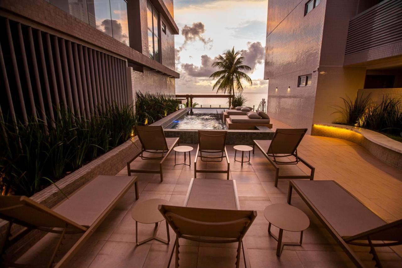 Apartamento Com Jacuzzi Na Beira Mar De Joao Pessoa No Branco Haus Exterior foto